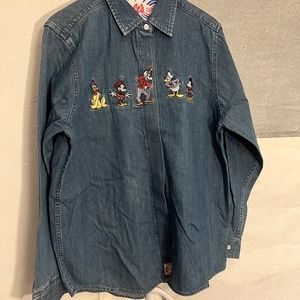 Long sleeve Disney denim character shirt